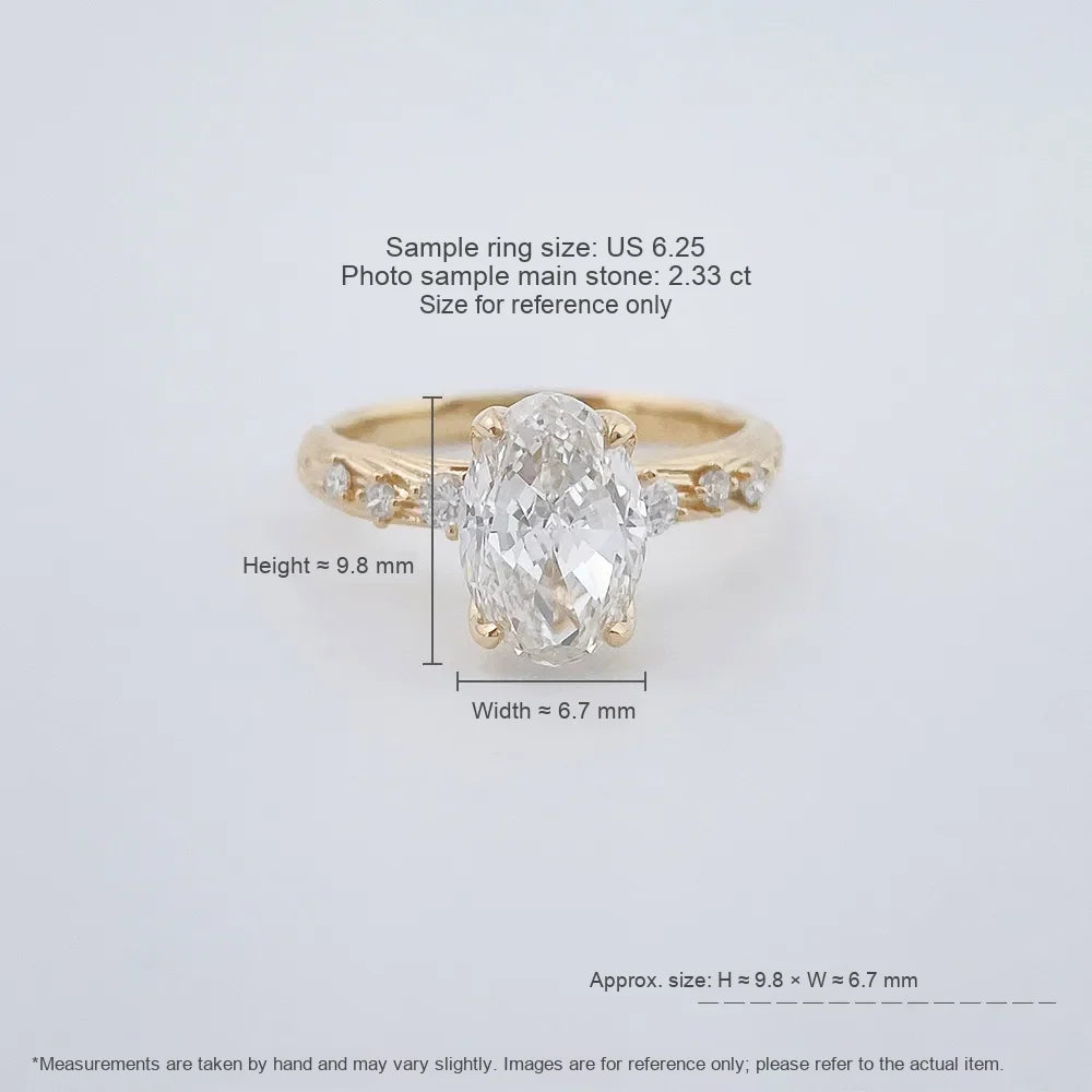 2.06 ct Four-Prong Oval-Cut Lab-Grown Diamond Ring in 18K Yellow Gold – APYFR0241-Y