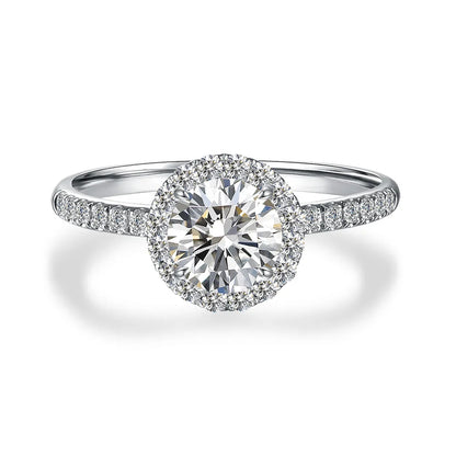 2.06 ct Classic Four-Prong Round-Cut Lab-Grown Diamond Ring in PT950 Platinum