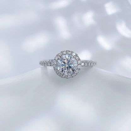 2.06 ct Classic Four-Prong Round-Cut Lab-Grown Diamond Ring in PT950 Platinum