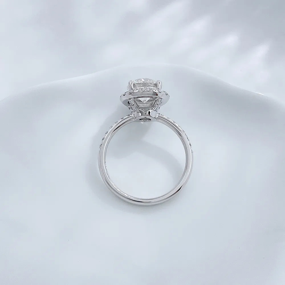 2.06 ct Classic Four-Prong Round-Cut Lab-Grown Diamond Ring in PT950 Platinum