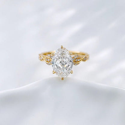 2.73 ct Six-Prong Marquise-Cut Lab-Grown Diamond Ring in 18K Yellow Gold