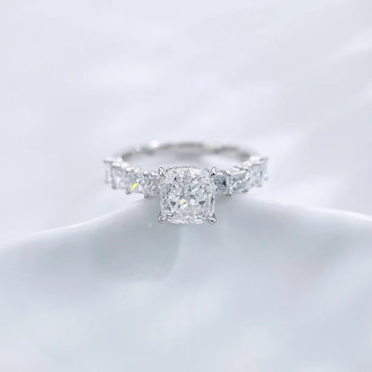 2.03 ct Celestial Four-Prong Princess-Cut Lab-Grown Diamond Ring in PT950 Platinum – APYFR0254-PT