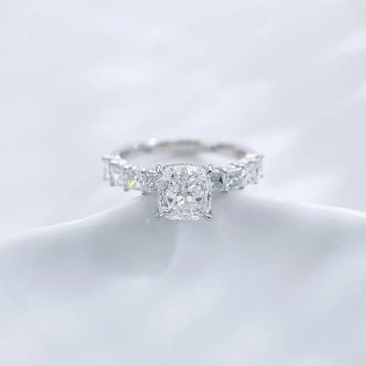2.03 ct Celestial Four-Prong Princess-Cut Lab-Grown Diamond Ring in PT950 Platinum – APYFR0254-PT
