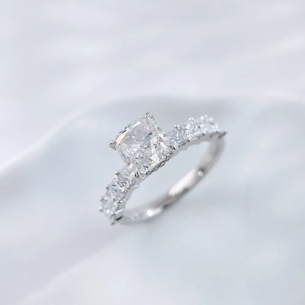 2.03 ct Celestial Four-Prong Princess-Cut Lab-Grown Diamond Ring in PT950 Platinum – APYFR0254-PT