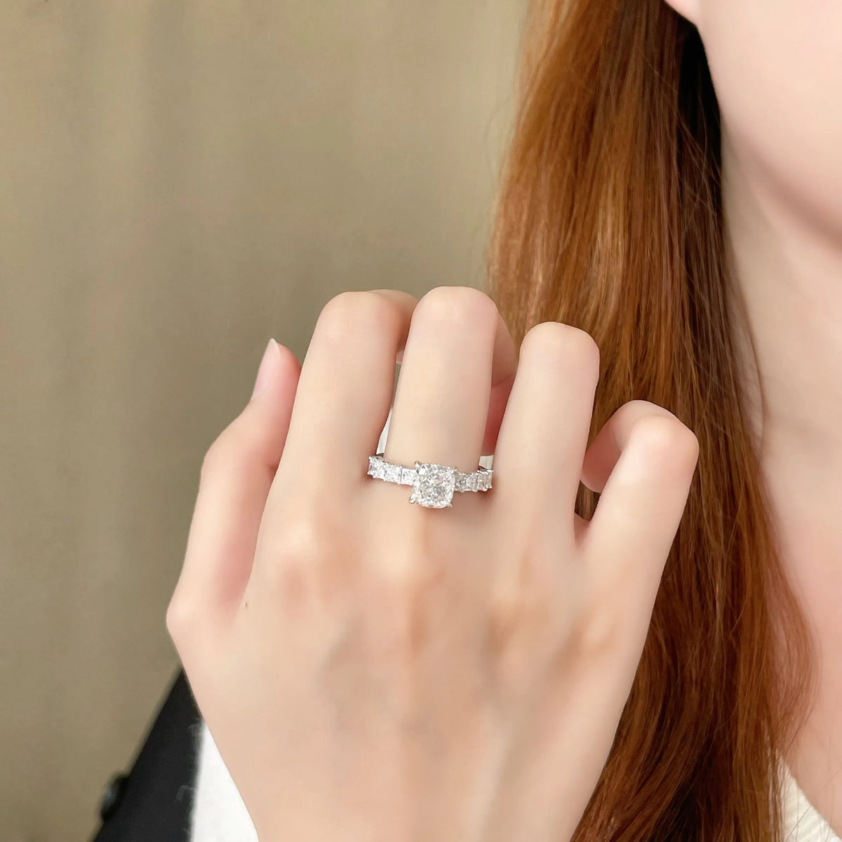 2.03 ct Celestial Four-Prong Princess-Cut Lab-Grown Diamond Ring in PT950 Platinum – APYFR0254-PT