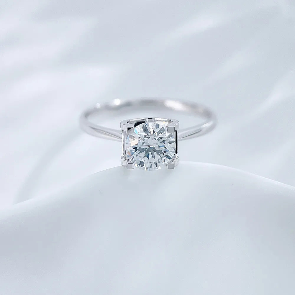 1.03 ct Celestial Four-Prong Round-Cut Lab-Grown Diamond Ring in PT950 Platinum – APYFR0256-PT