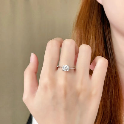 1.03 ct Celestial Four-Prong Round-Cut Lab-Grown Diamond Ring in PT950 Platinum – APYFR0256-PT