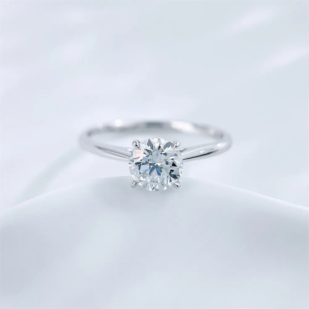 1.09 ct Celestial Four-Prong Round-Cut Lab-Grown Diamond Ring in PT950 Platinum – APYFR0258-PT