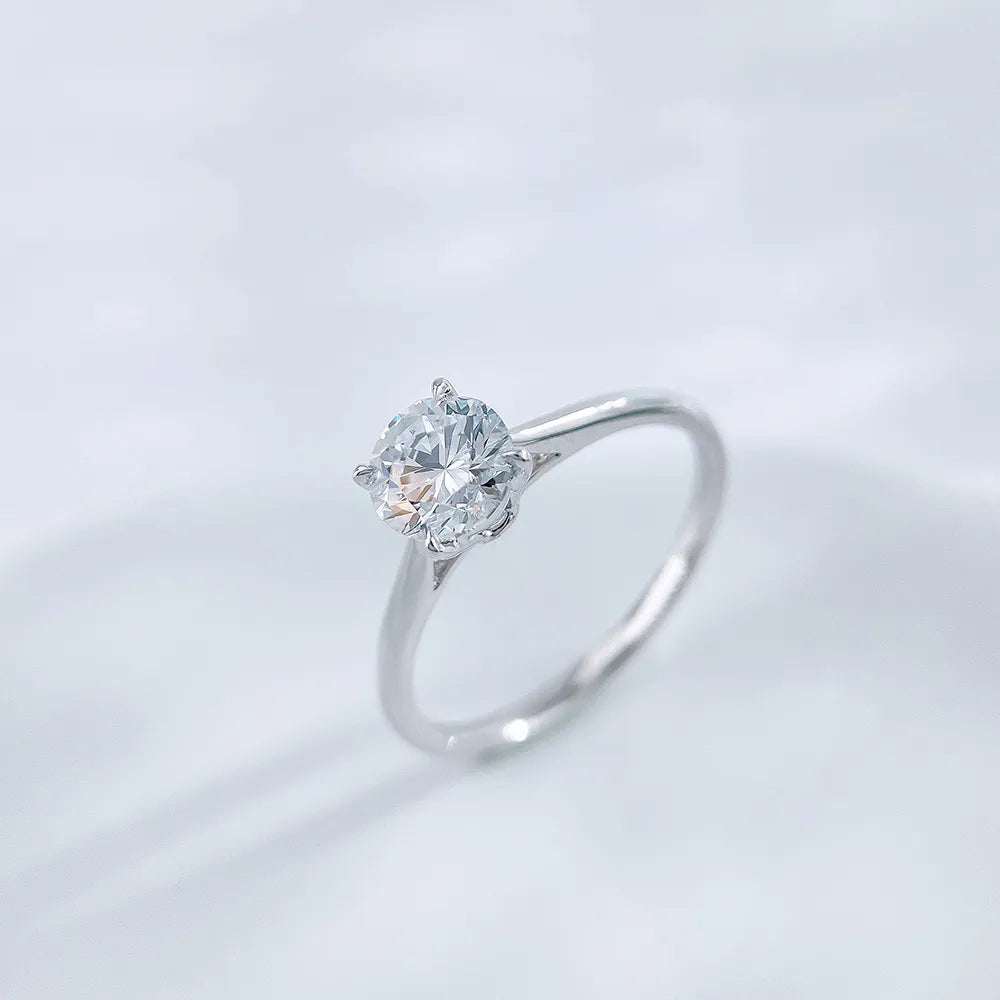 1.09 ct Celestial Four-Prong Round-Cut Lab-Grown Diamond Ring in PT950 Platinum – APYFR0258-PT