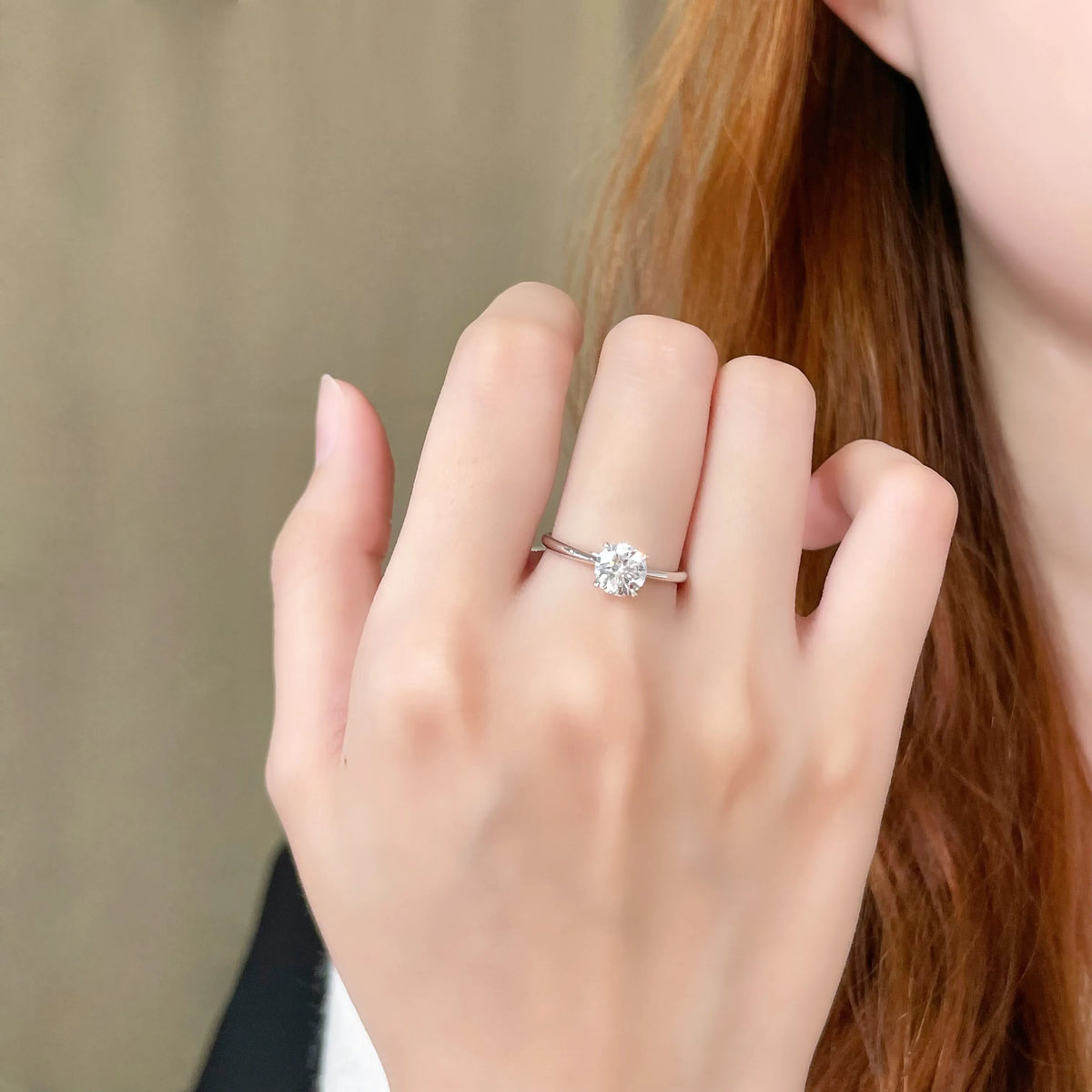 1.09 ct Celestial Four-Prong Round-Cut Lab-Grown Diamond Ring in PT950 Platinum – APYFR0258-PT