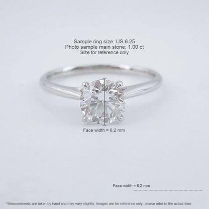 1.09 ct Celestial Four-Prong Round-Cut Lab-Grown Diamond Ring in PT950 Platinum – APYFR0258-PT