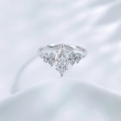 1.15 ct Celestial Marquise-Cut Lab-Grown Diamond Ring in PT950 Platinum – APYFR0260-PT