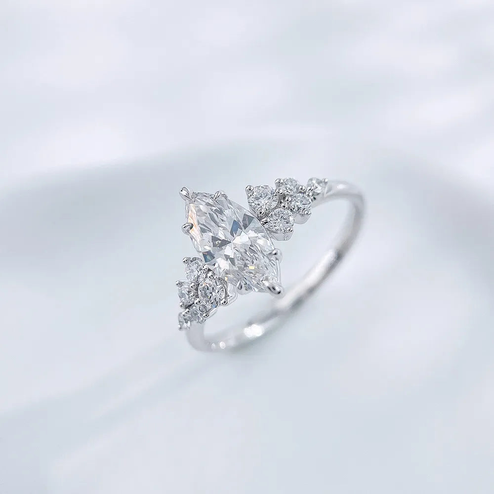 1.15 ct Celestial Marquise-Cut Lab-Grown Diamond Ring in PT950 Platinum – APYFR0260-PT