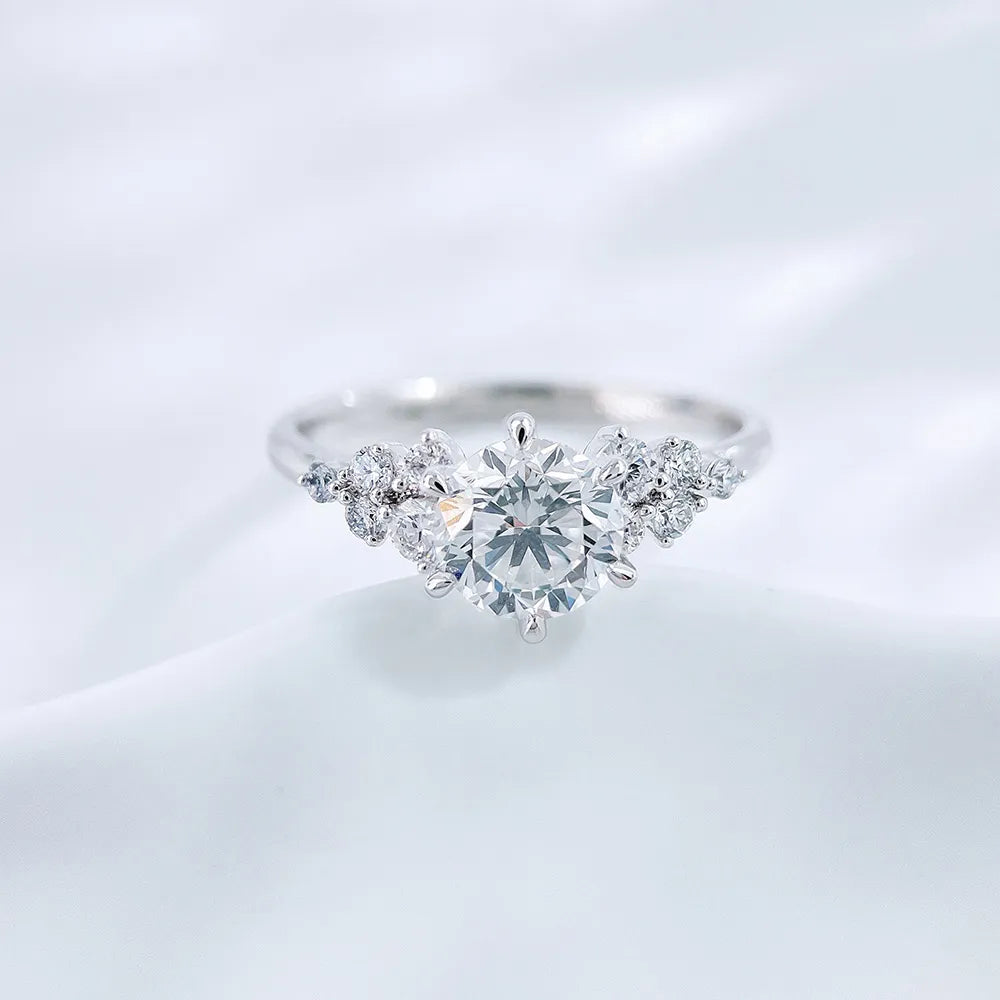 1.02 ct Celestial Six-Prong Round-Cut Lab-Grown Diamond Ring in PT950 Platinum – APYFR0261-PT