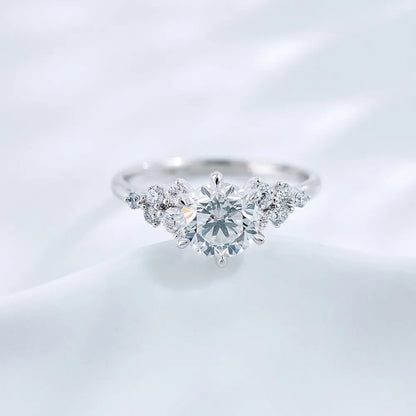 1.02 ct Celestial Six-Prong Round-Cut Lab-Grown Diamond Ring in PT950 Platinum – APYFR0261-PT