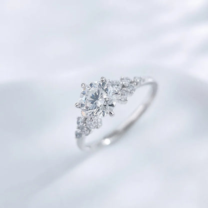 1.02 ct Celestial Six-Prong Round-Cut Lab-Grown Diamond Ring in PT950 Platinum – APYFR0261-PT