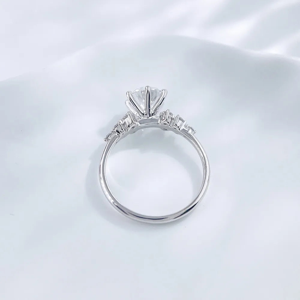 1.02 ct Celestial Six-Prong Round-Cut Lab-Grown Diamond Ring in PT950 Platinum – APYFR0261-PT