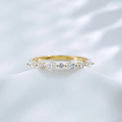 0.33 ctw Celestial Mixed-Cut Lab-Grown Diamond Band in 18K Yellow Gold – APYFR0263-Y