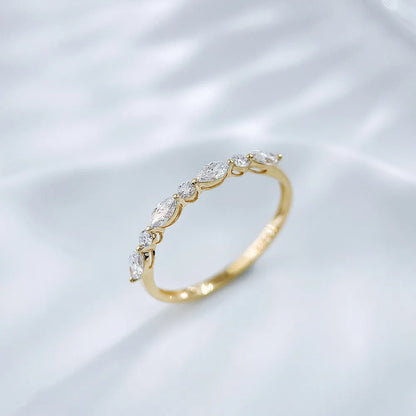 0.33 ctw Celestial Mixed-Cut Lab-Grown Diamond Band in 18K Yellow Gold – APYFR0263-Y