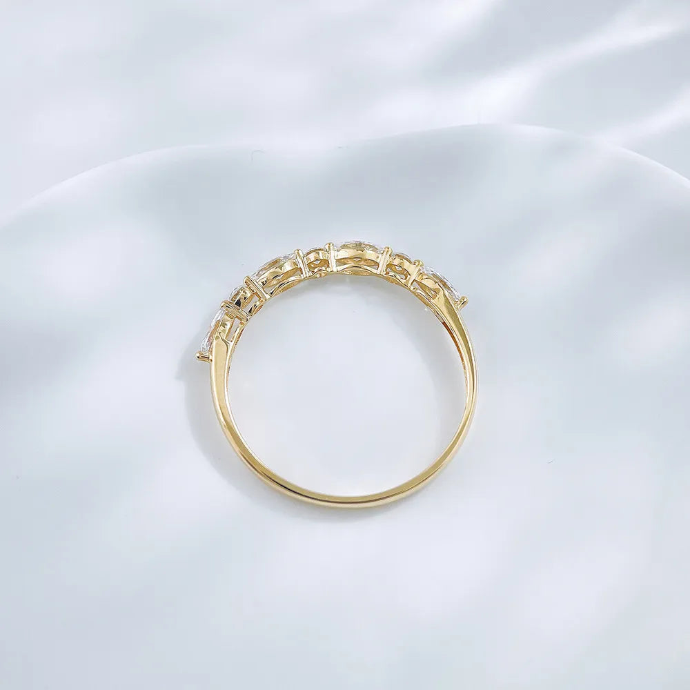 0.33 ctw Celestial Mixed-Cut Lab-Grown Diamond Band in 18K Yellow Gold – APYFR0263-Y