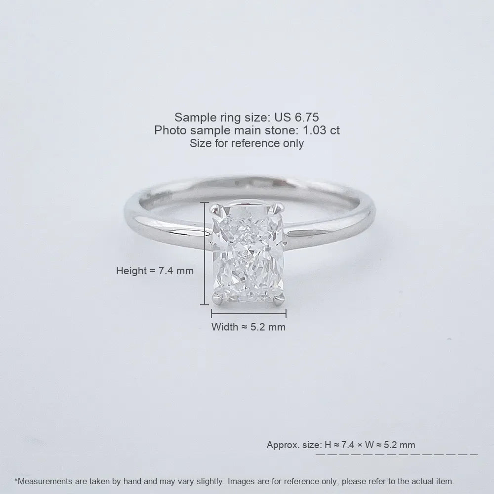 1.03 ct Celestial Four-Prong Princess-Cut Lab-Grown Diamond Ring in PT950 Platinum – APYFR0267-PT