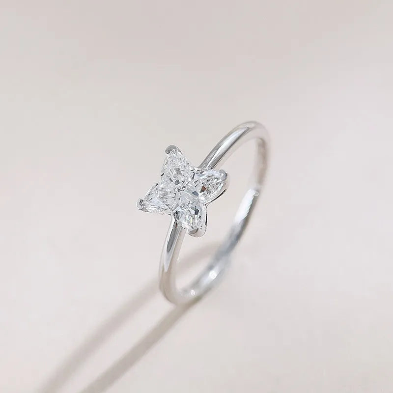 1.19 ct Celestial Four-Prong Mixed-Cut Lab-Grown Diamond Ring in PT950 Platinum