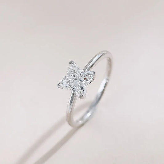 1.19 ct Celestial Four-Prong Mixed-Cut Lab-Grown Diamond Ring in PT950 Platinum