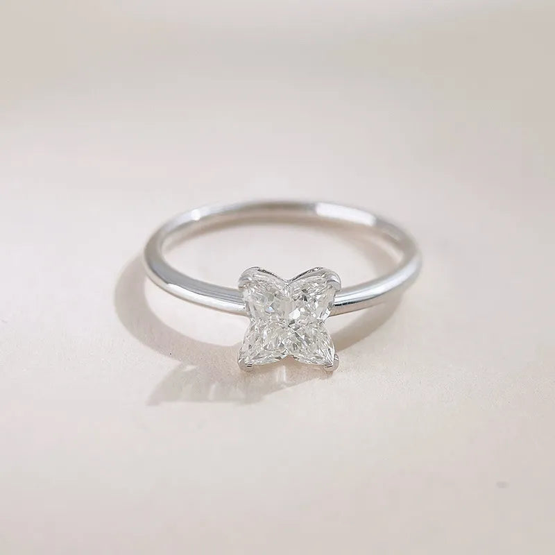 1.19 ct Celestial Four-Prong Mixed-Cut Lab-Grown Diamond Ring in PT950 Platinum