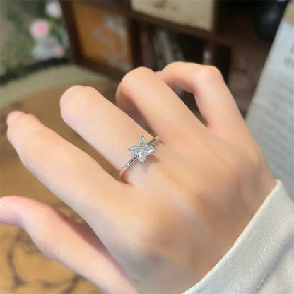 1.19 ct Celestial Four-Prong Mixed-Cut Lab-Grown Diamond Ring in PT950 Platinum