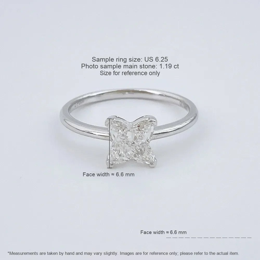 1.19 ct Celestial Four-Prong Mixed-Cut Lab-Grown Diamond Ring in PT950 Platinum