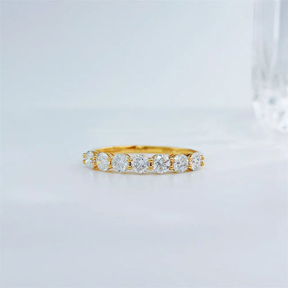 0.42 ctw Round-Cut Lab-Grown Diamond Band in 18K Yellow Gold – APYFR0271-Y