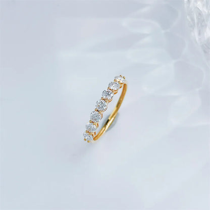 0.42 ctw Round-Cut Lab-Grown Diamond Band in 18K Yellow Gold – APYFR0271-Y