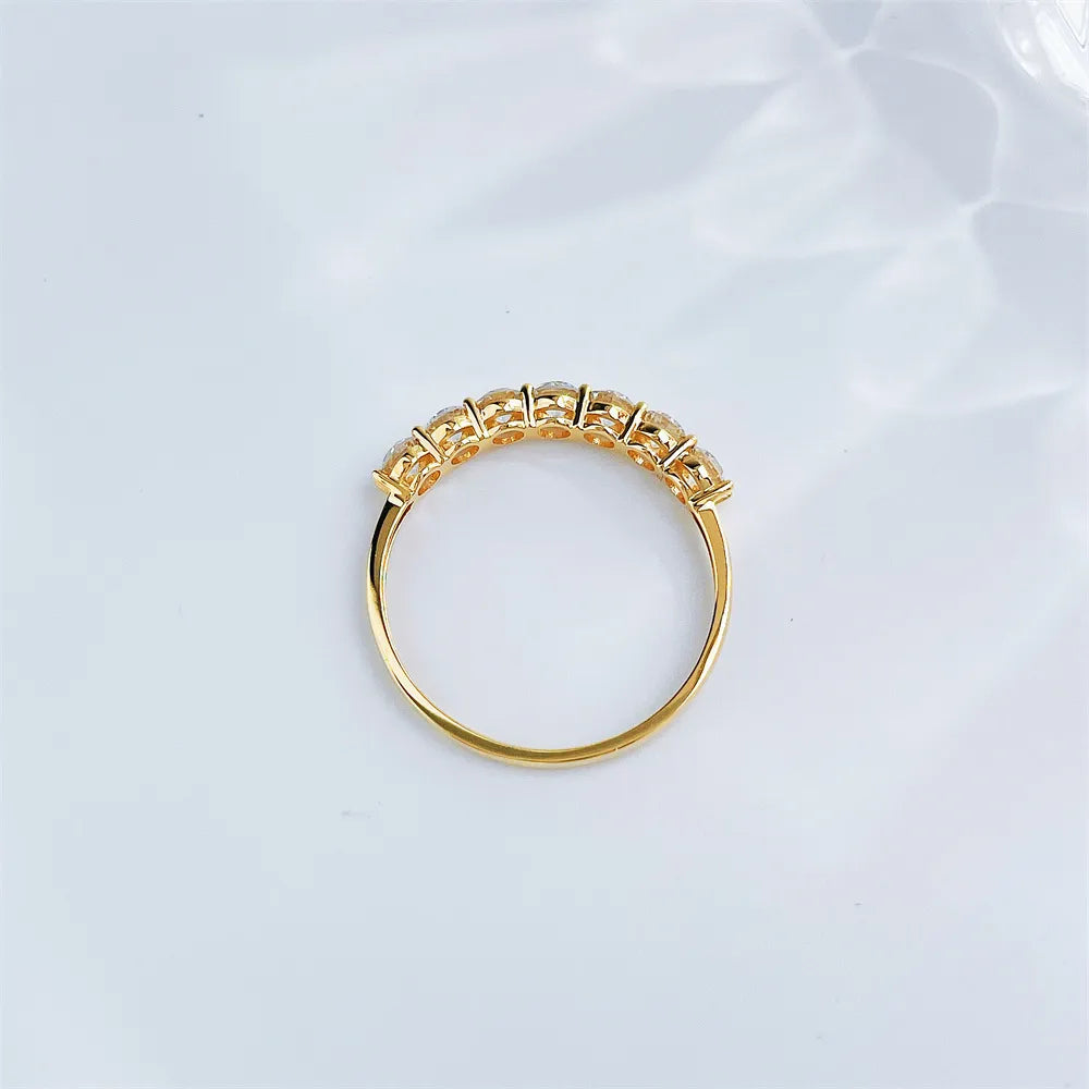 0.42 ctw Round-Cut Lab-Grown Diamond Band in 18K Yellow Gold – APYFR0271-Y