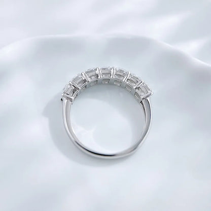 2.23 ctw Celestial Emerald-Cut Lab-Grown Diamond Band in PT950 Platinum