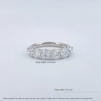 1.89 ctw Celestial Round-Cut Lab-Grown Diamond Band in PT950 Platinum – APYFR0273-PT