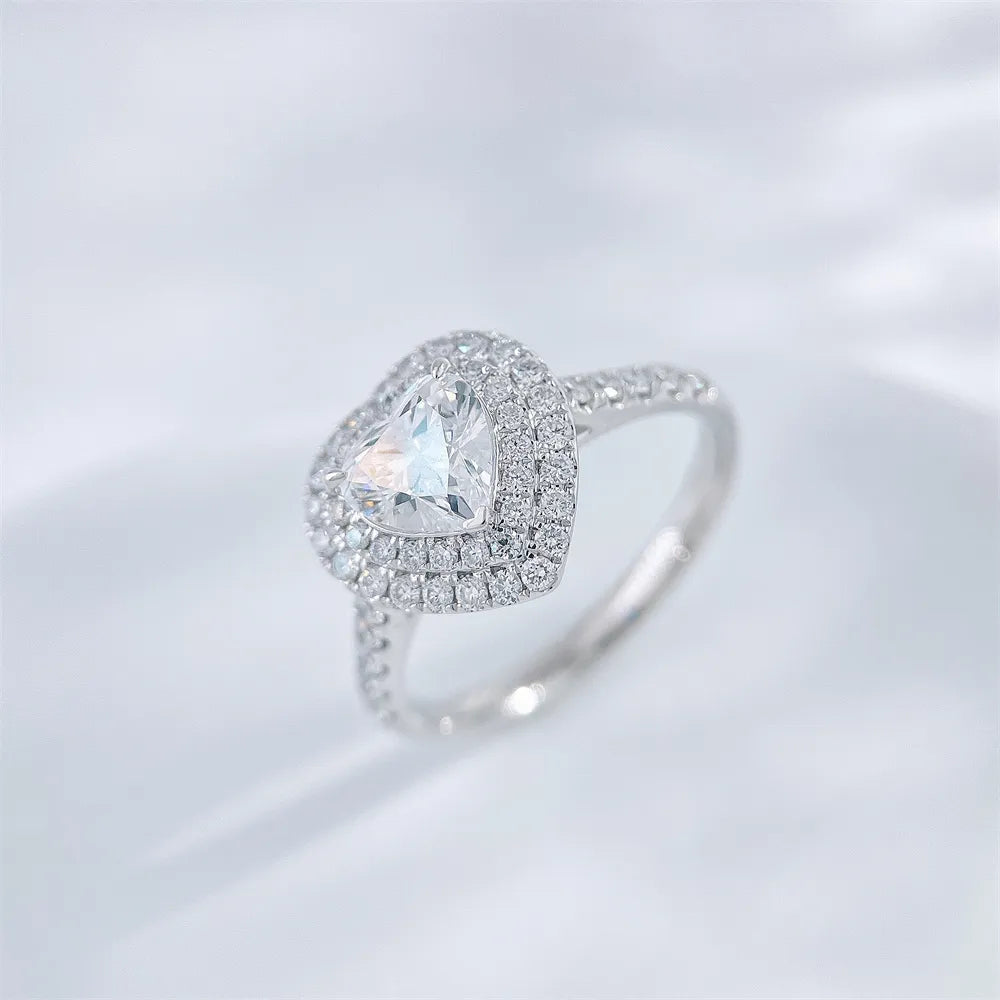 1 ct Three-Prong Heart-Cut Lab-Grown Diamond Ring in PT950 Platinum – APYFR0285-PT