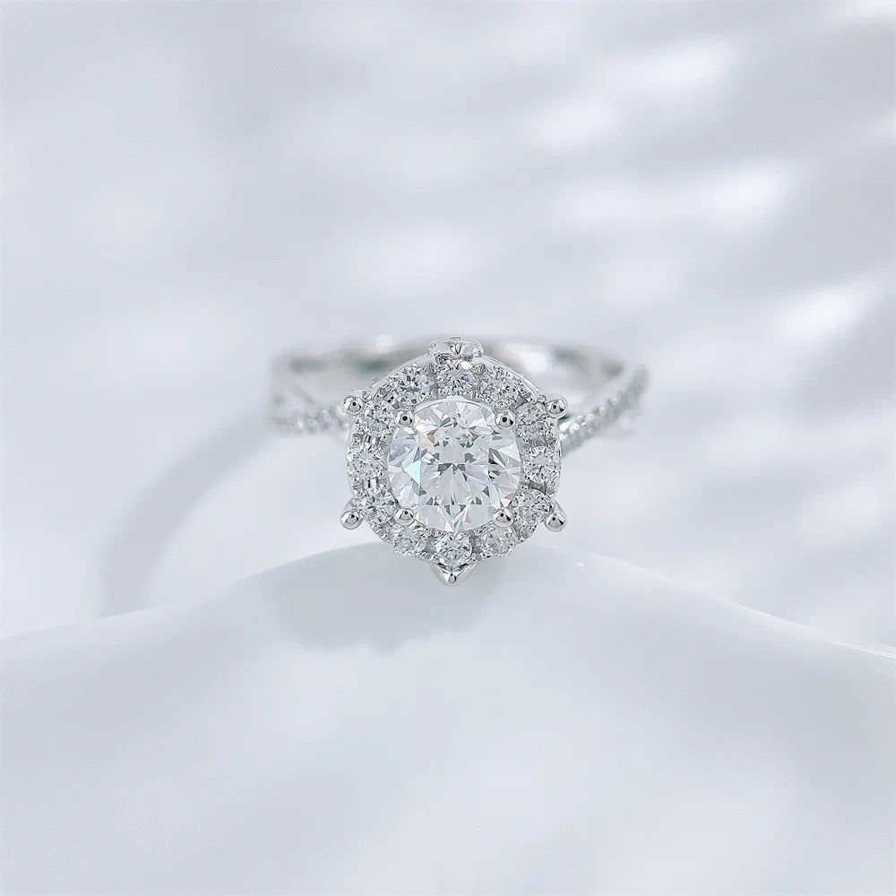 0.51 ct Celestial Four-Prong Round-Cut Lab-Grown Diamond Ring in PT950 Platinum – APYFR0287-PT