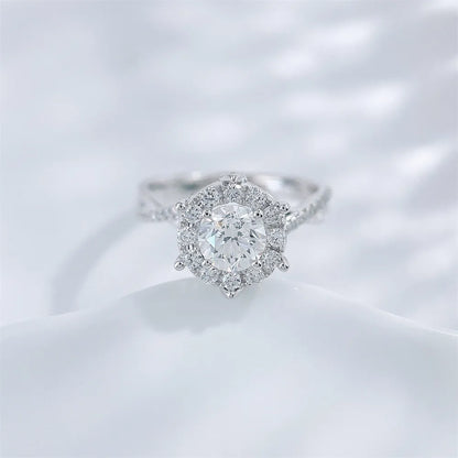 0.51 ct Celestial Four-Prong Round-Cut Lab-Grown Diamond Ring in PT950 Platinum – APYFR0287-PT