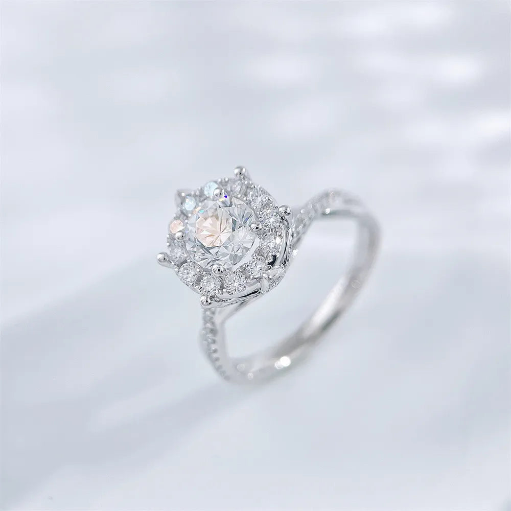 0.51 ct Celestial Four-Prong Round-Cut Lab-Grown Diamond Ring in PT950 Platinum – APYFR0287-PT