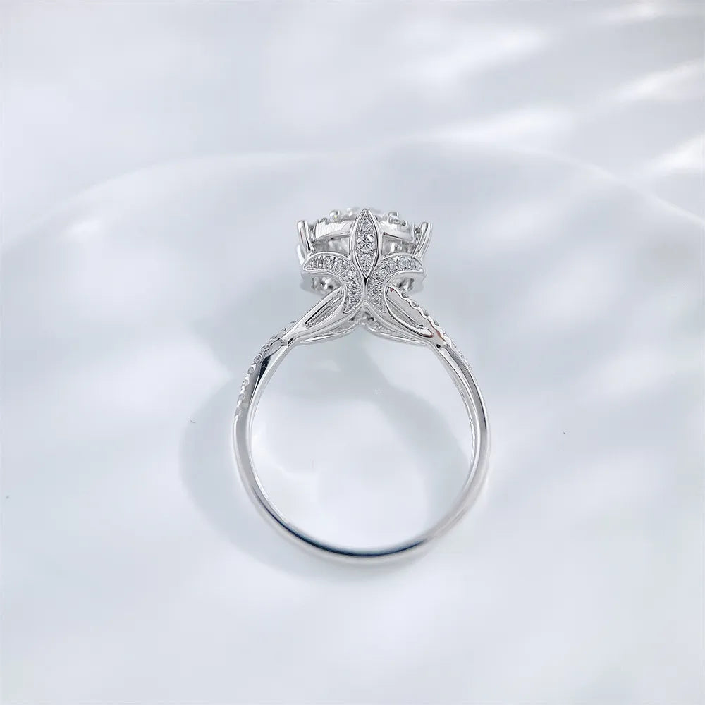 0.51 ct Celestial Four-Prong Round-Cut Lab-Grown Diamond Ring in PT950 Platinum – APYFR0287-PT