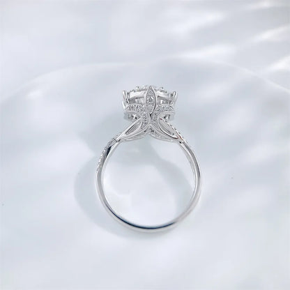 0.51 ct Celestial Four-Prong Round-Cut Lab-Grown Diamond Ring in PT950 Platinum – APYFR0287-PT