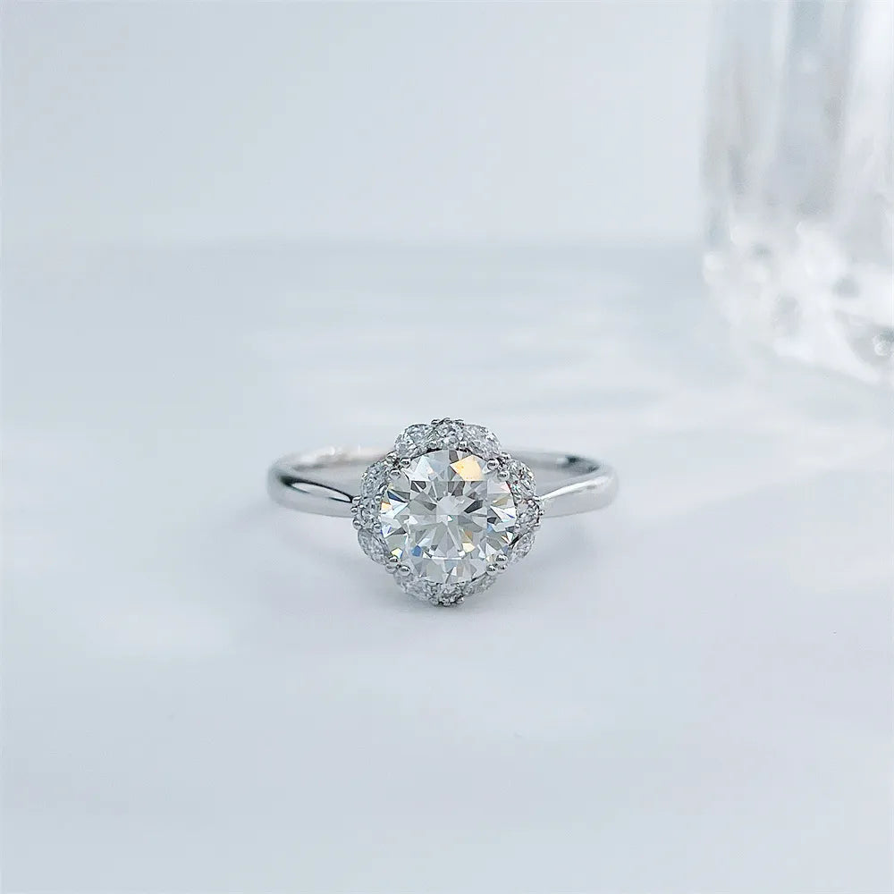2.17 ct Celestial Four-Prong Round-Cut Lab-Grown Diamond Ring in PT950 Platinum – APYFR0288-PT
