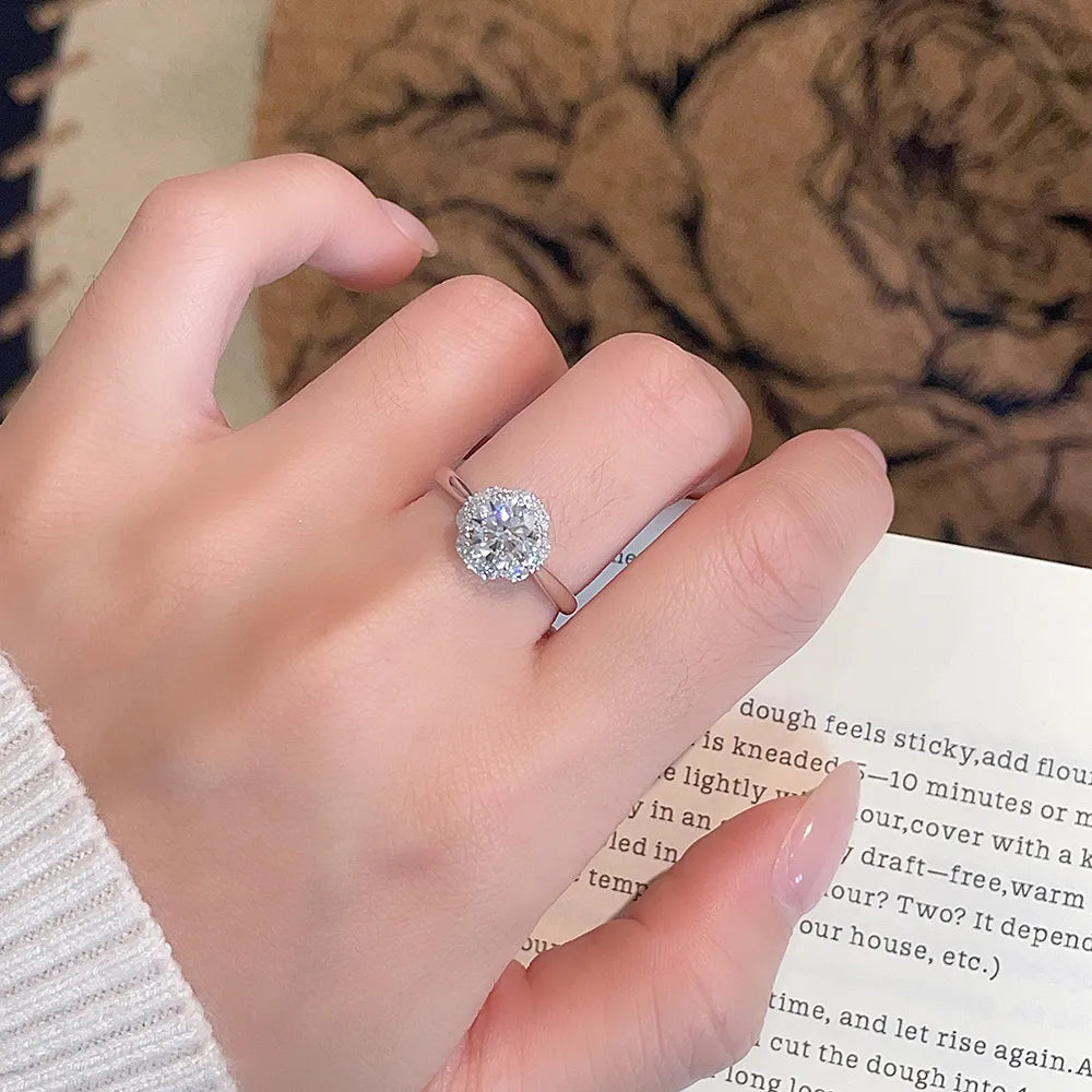 2.17 ct Celestial Four-Prong Round-Cut Lab-Grown Diamond Ring in PT950 Platinum – APYFR0288-PT