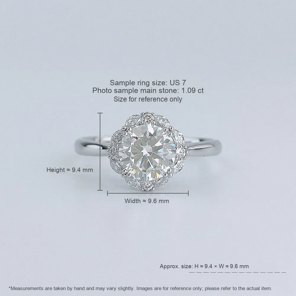 2.17 ct Celestial Four-Prong Round-Cut Lab-Grown Diamond Ring in PT950 Platinum – APYFR0288-PT