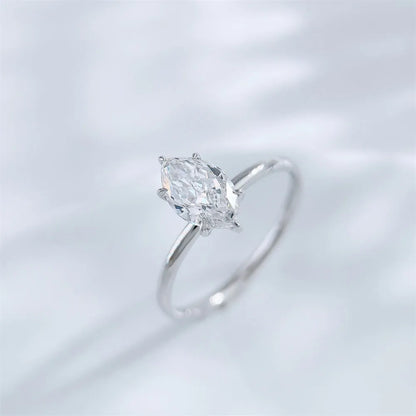 1.23 ct Minimalist Six-Prong Marquise-Cut Lab-Grown Diamond Ring in PT950 Platinum