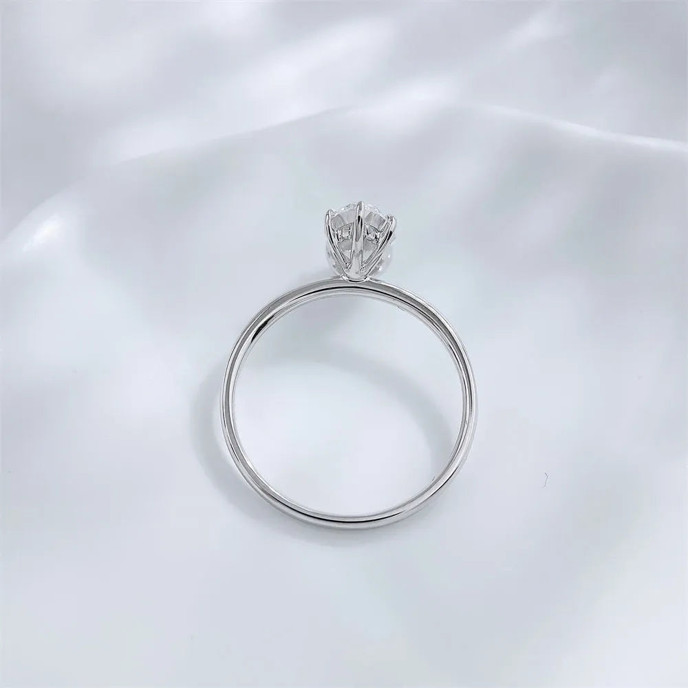 1.23 ct Minimalist Six-Prong Marquise-Cut Lab-Grown Diamond Ring in PT950 Platinum