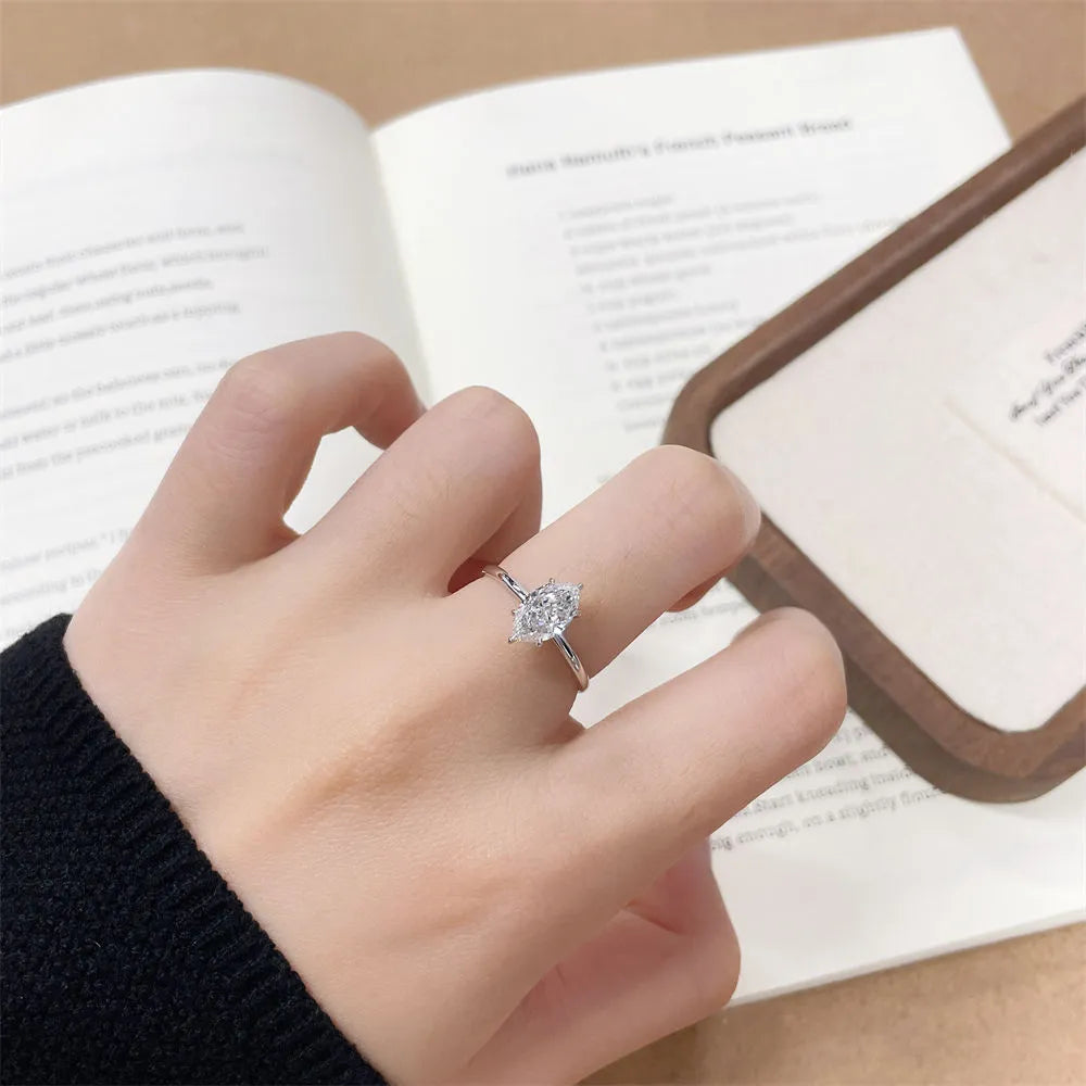 1.23 ct Minimalist Six-Prong Marquise-Cut Lab-Grown Diamond Ring in PT950 Platinum