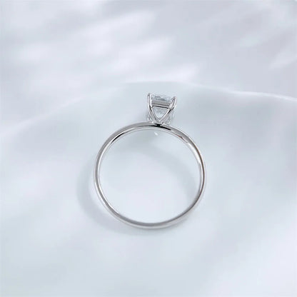 1.09 ct Minimalist Four-Prong Radiant-Cut Lab-Grown Diamond Ring in PT950 Platinum