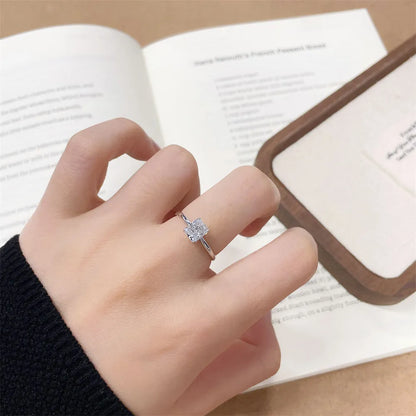 1.09 ct Minimalist Four-Prong Radiant-Cut Lab-Grown Diamond Ring in PT950 Platinum