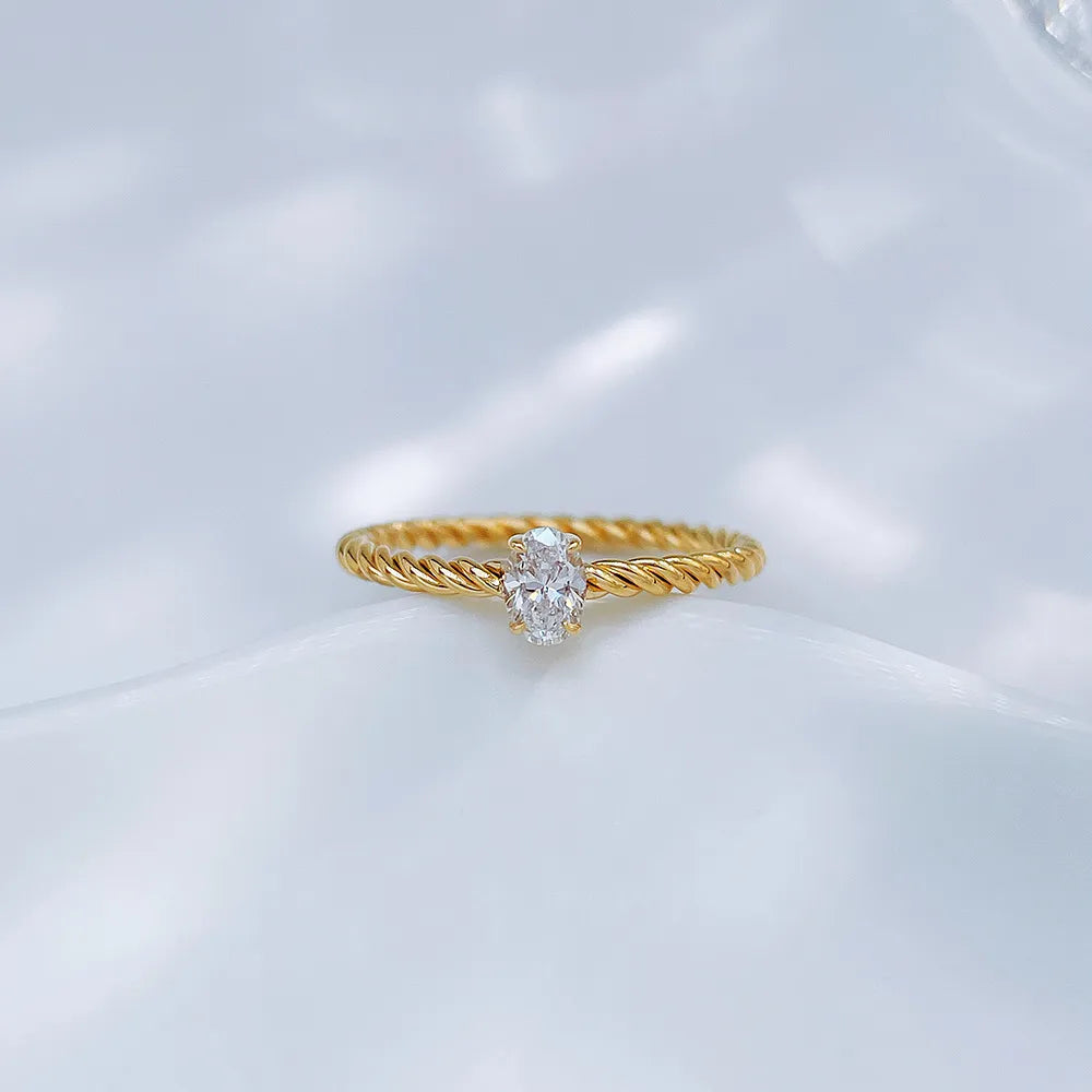 0.24 ct Celestial Four-Prong Round-Cut Lab-Grown Diamond Ring in 18K Yellow Gold – APYFR0314-Y